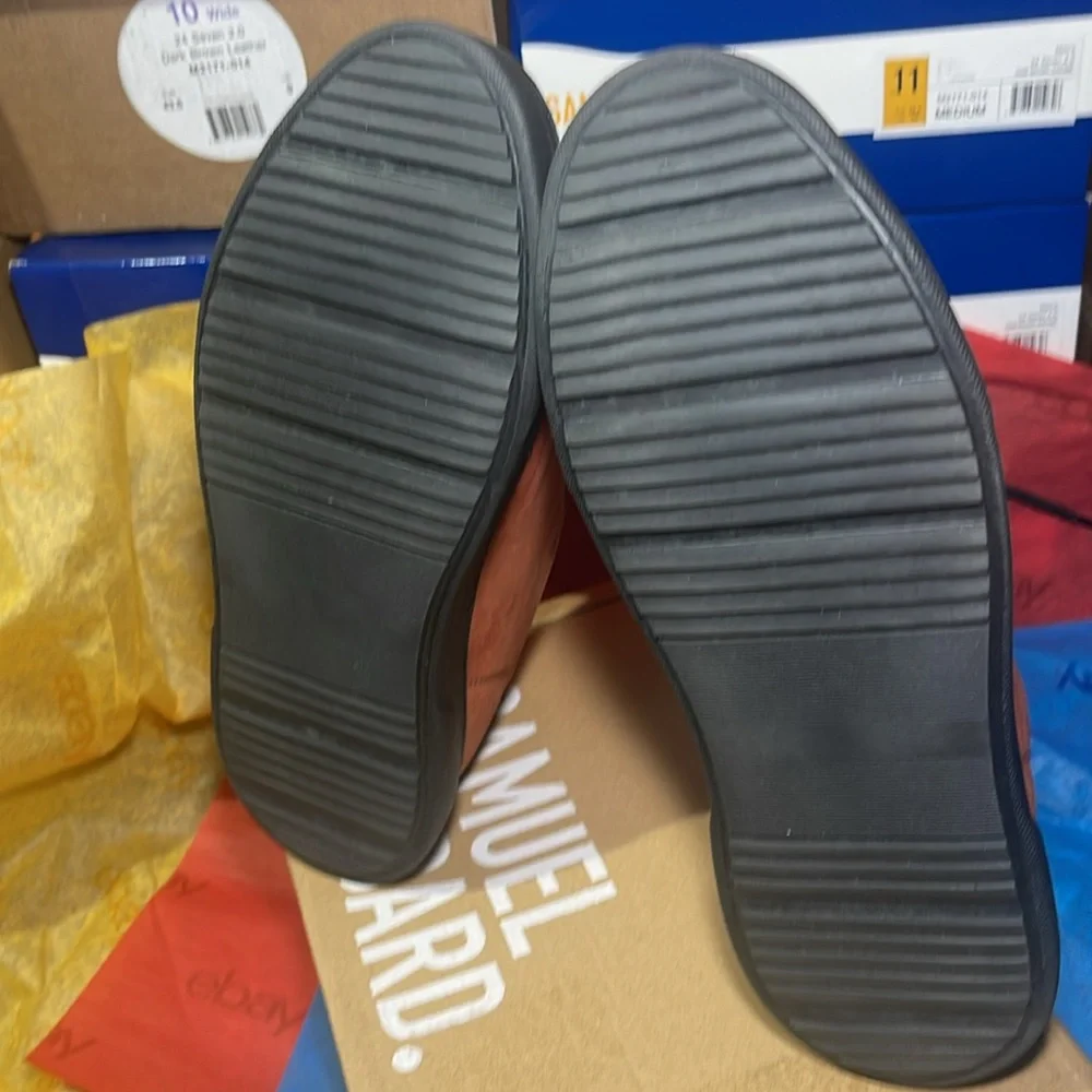 Flight Low-Top Samuel Hubbard Leather Sneaker (Rust Nubuck) Men’s 9 M Inner Sock - Picture 5 of 8